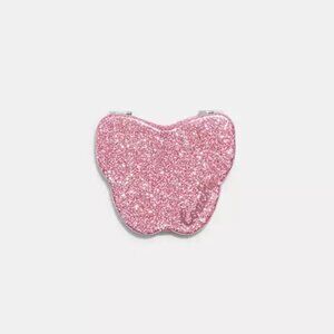 Coach Glitter Butterfly Compact Mirror NWT